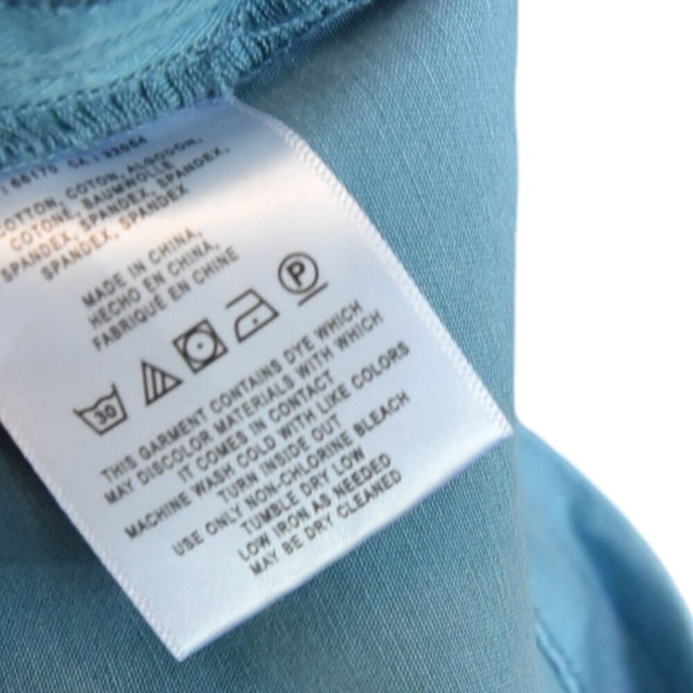Pilcro and the Letterpress Blue Button Skirt Size 6 Cotton Twill - Picture 8 of 8